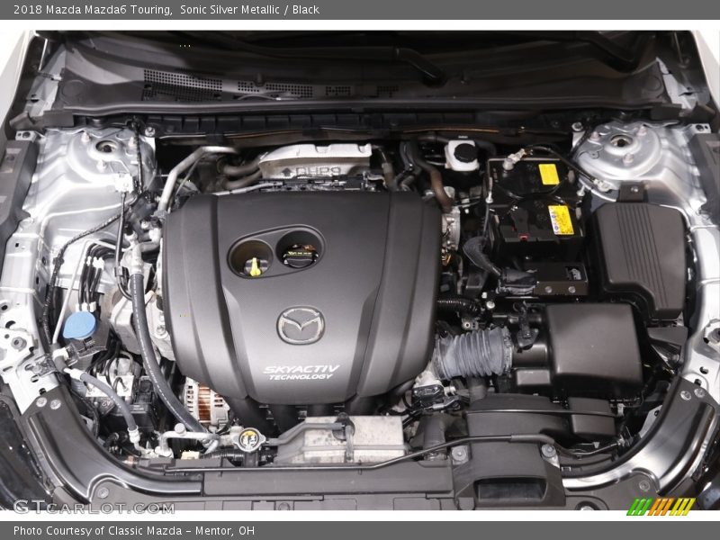 Sonic Silver Metallic / Black 2018 Mazda Mazda6 Touring
