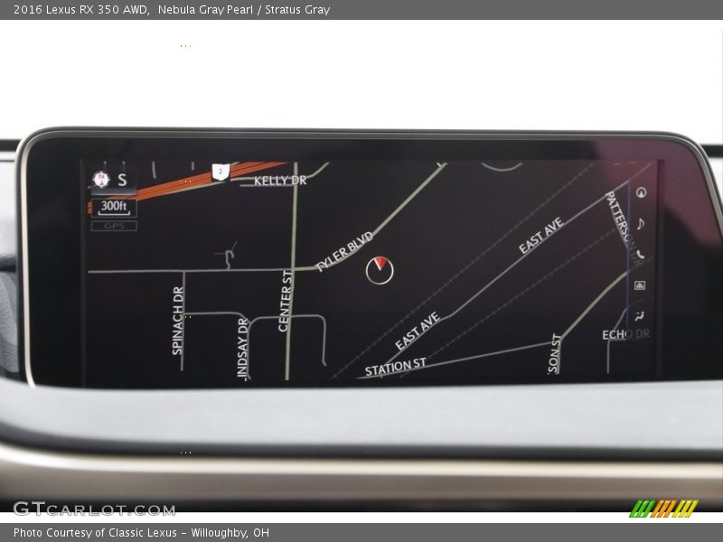 Navigation of 2016 RX 350 AWD
