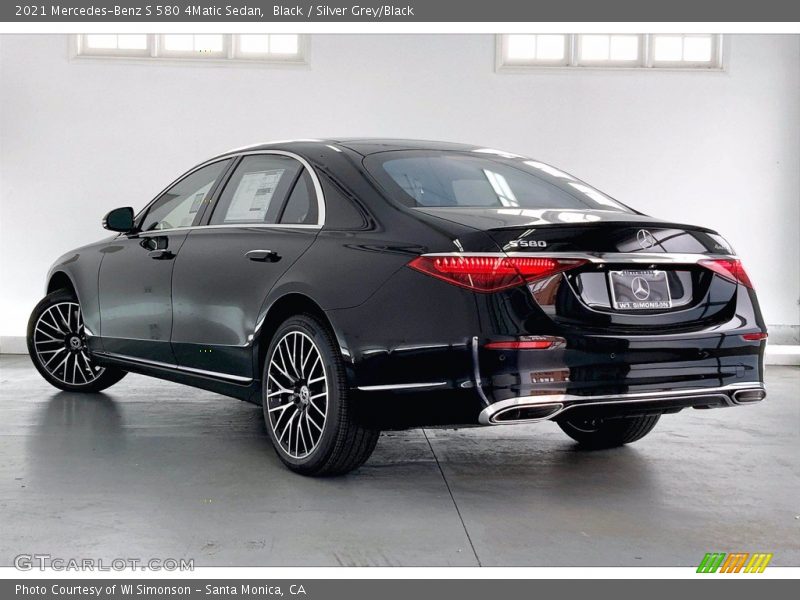 Black / Silver Grey/Black 2021 Mercedes-Benz S 580 4Matic Sedan