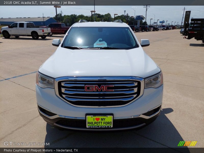 Summit White / Jet Black 2018 GMC Acadia SLT