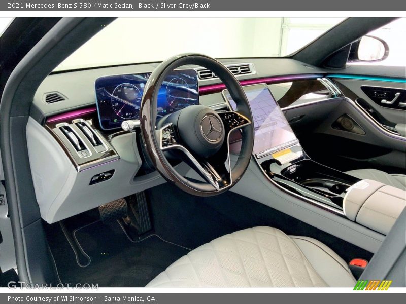 Black / Silver Grey/Black 2021 Mercedes-Benz S 580 4Matic Sedan