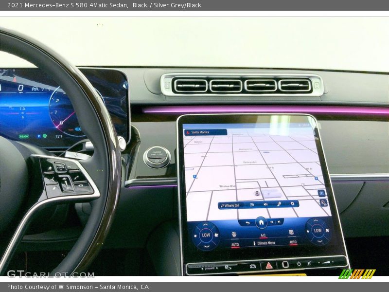 Black / Silver Grey/Black 2021 Mercedes-Benz S 580 4Matic Sedan
