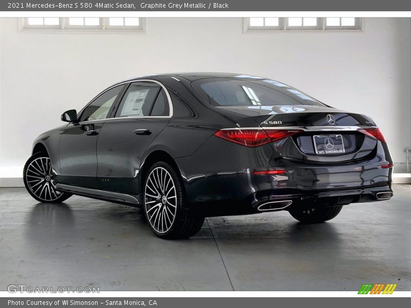 Graphite Grey Metallic / Black 2021 Mercedes-Benz S 580 4Matic Sedan