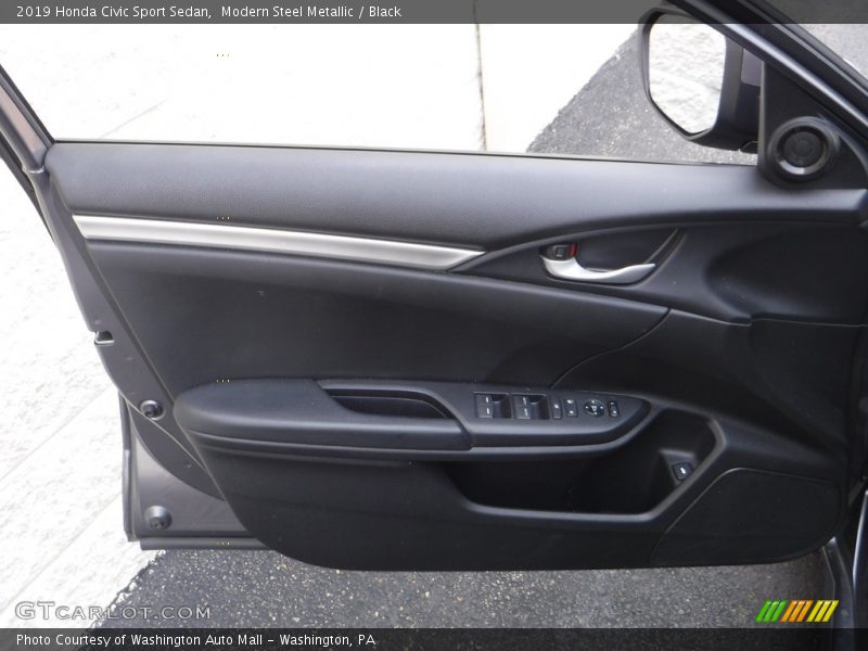 Modern Steel Metallic / Black 2019 Honda Civic Sport Sedan