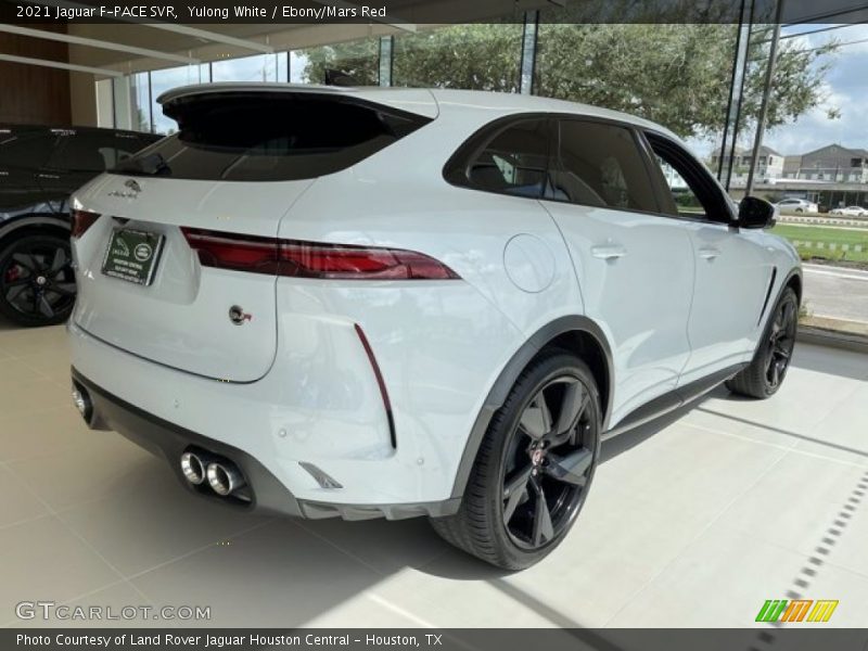 Yulong White / Ebony/Mars Red 2021 Jaguar F-PACE SVR