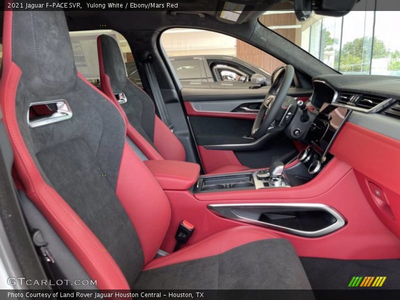  2021 F-PACE SVR Ebony/Mars Red Interior