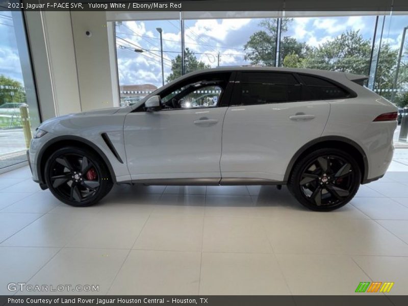 Yulong White / Ebony/Mars Red 2021 Jaguar F-PACE SVR