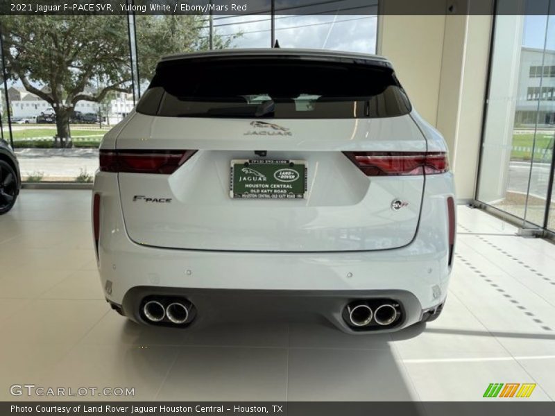 Yulong White / Ebony/Mars Red 2021 Jaguar F-PACE SVR