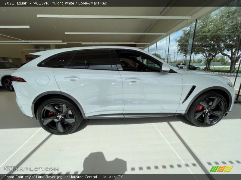 Yulong White / Ebony/Mars Red 2021 Jaguar F-PACE SVR