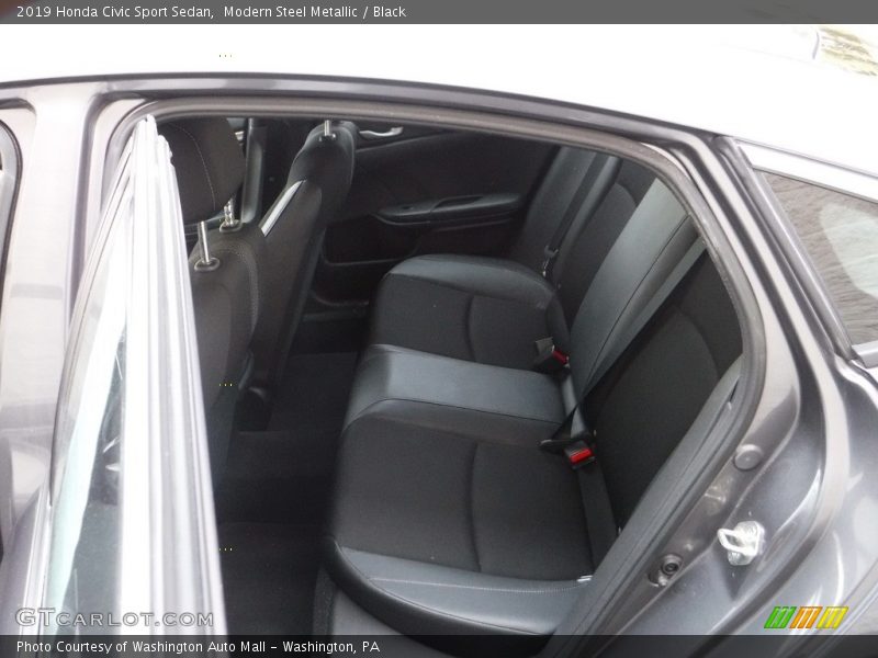 Modern Steel Metallic / Black 2019 Honda Civic Sport Sedan