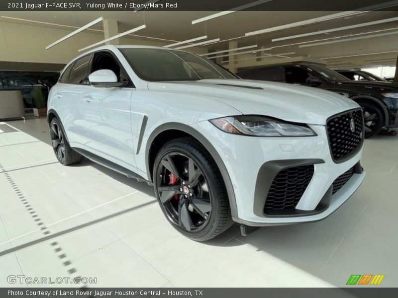Yulong White / Ebony/Mars Red 2021 Jaguar F-PACE SVR