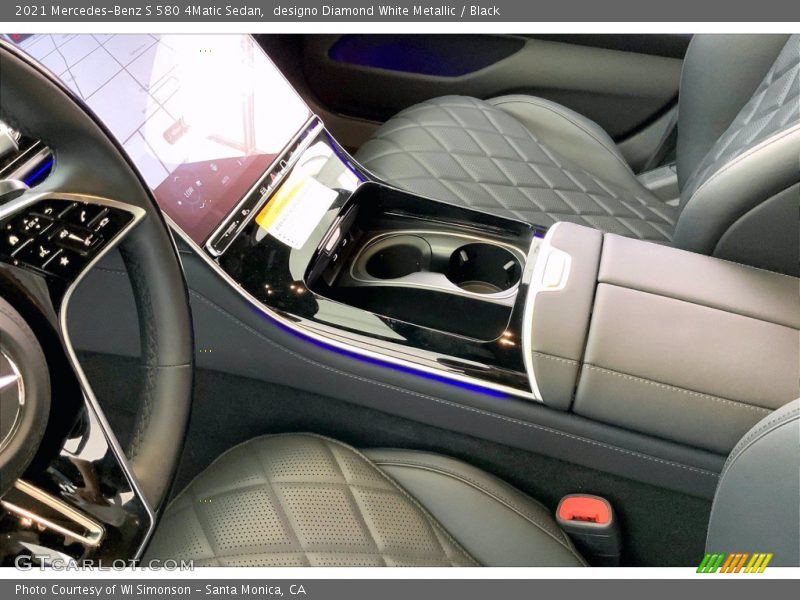 designo Diamond White Metallic / Black 2021 Mercedes-Benz S 580 4Matic Sedan