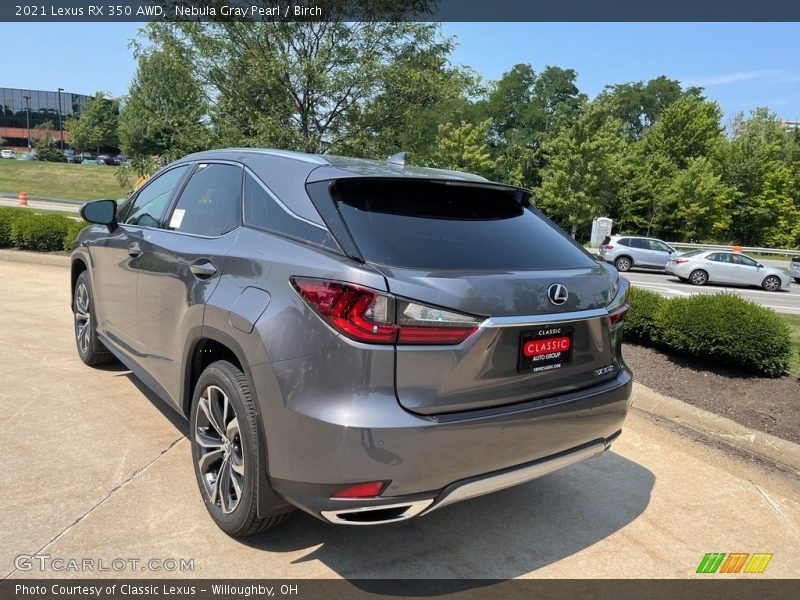 Nebula Gray Pearl / Birch 2021 Lexus RX 350 AWD