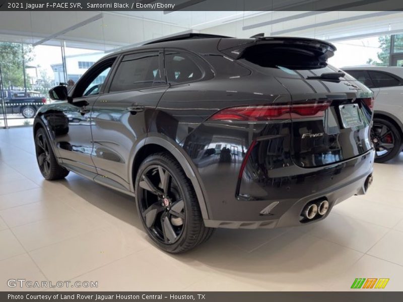 Santorini Black / Ebony/Ebony 2021 Jaguar F-PACE SVR