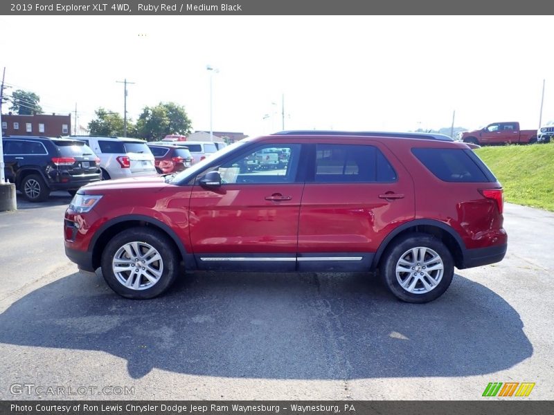 Ruby Red / Medium Black 2019 Ford Explorer XLT 4WD
