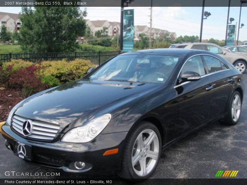 Black / Black 2007 Mercedes-Benz CLS 550