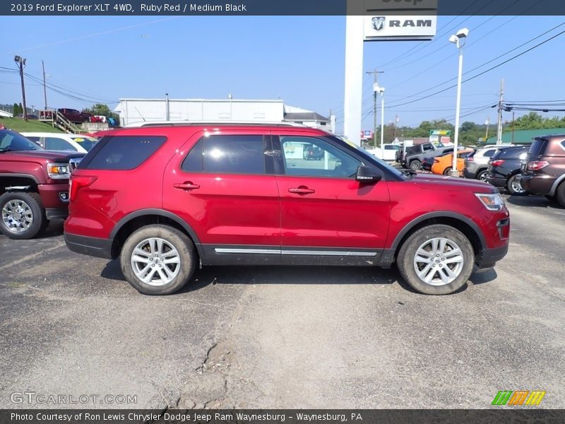 Ruby Red / Medium Black 2019 Ford Explorer XLT 4WD