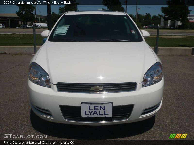 White / Ebony Black 2007 Chevrolet Impala LT