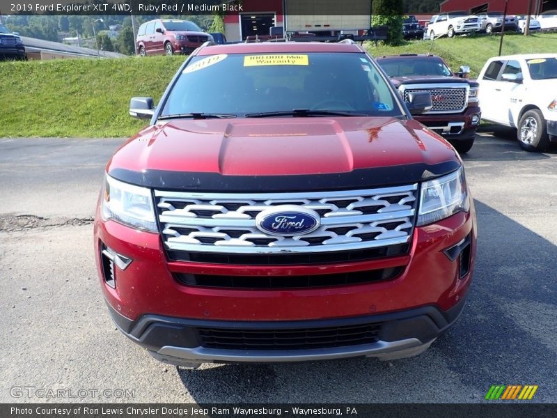 Ruby Red / Medium Black 2019 Ford Explorer XLT 4WD