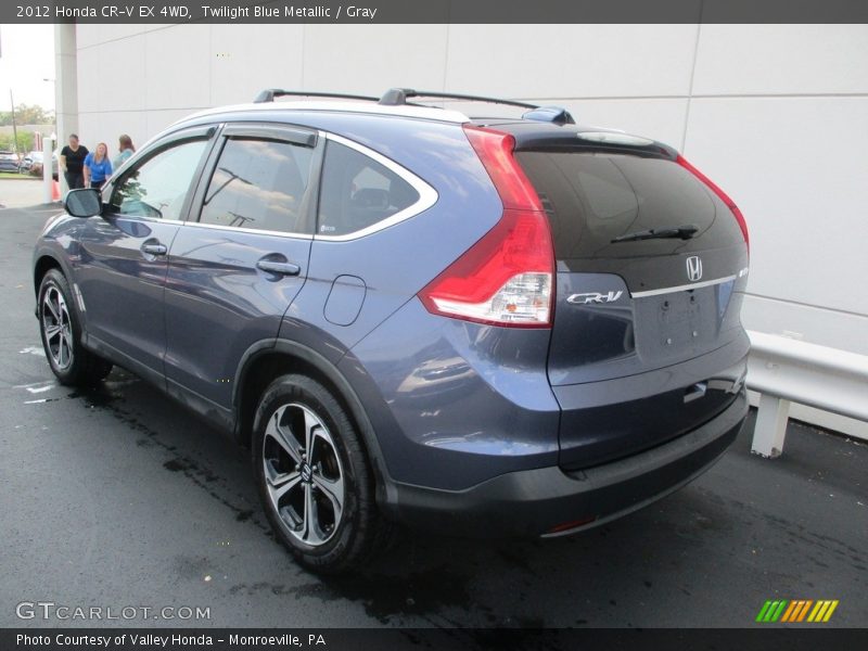 Twilight Blue Metallic / Gray 2012 Honda CR-V EX 4WD