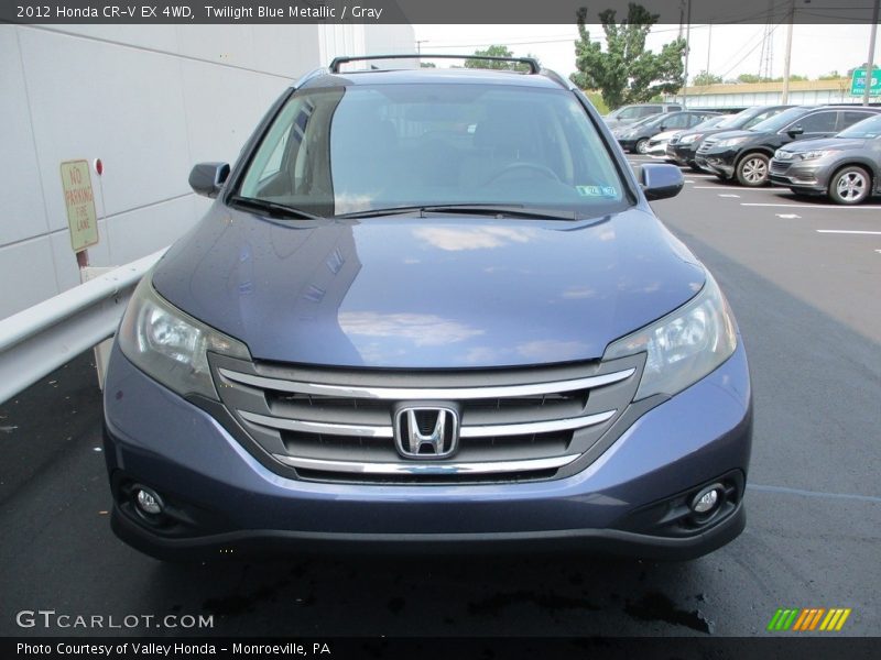 Twilight Blue Metallic / Gray 2012 Honda CR-V EX 4WD