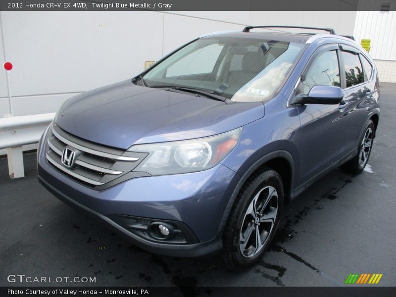 Twilight Blue Metallic / Gray 2012 Honda CR-V EX 4WD