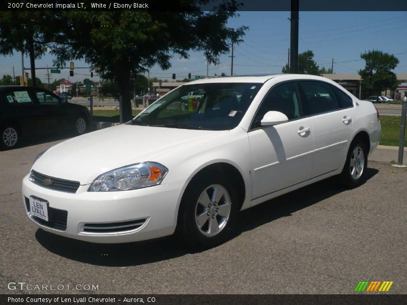 White / Ebony Black 2007 Chevrolet Impala LT