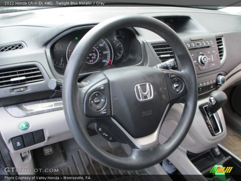 Twilight Blue Metallic / Gray 2012 Honda CR-V EX 4WD