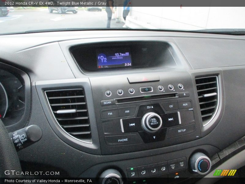 Twilight Blue Metallic / Gray 2012 Honda CR-V EX 4WD