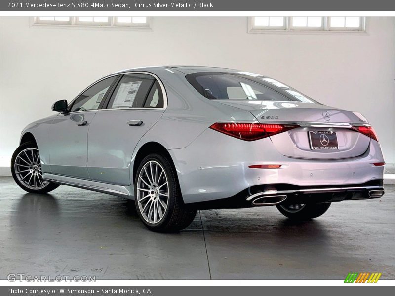 Cirrus Silver Metallic / Black 2021 Mercedes-Benz S 580 4Matic Sedan