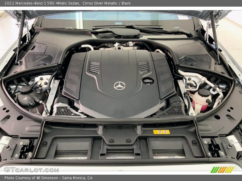 Cirrus Silver Metallic / Black 2021 Mercedes-Benz S 580 4Matic Sedan