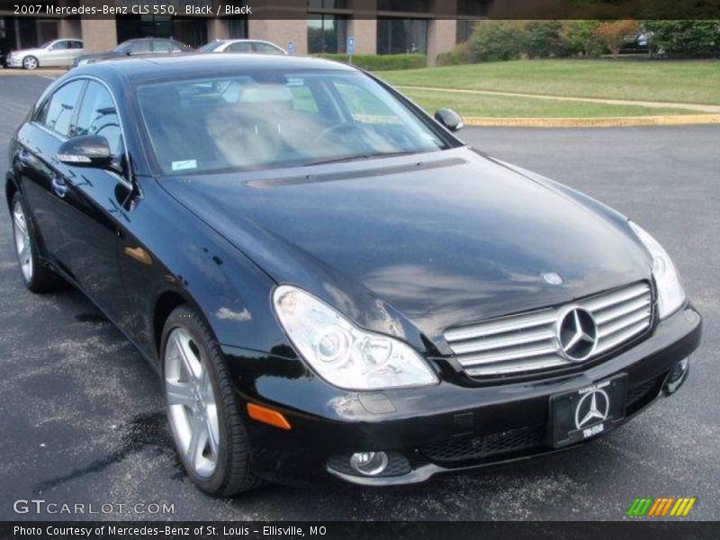 Black / Black 2007 Mercedes-Benz CLS 550
