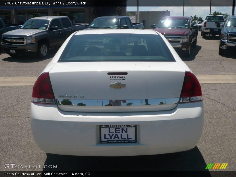 White / Ebony Black 2007 Chevrolet Impala LT