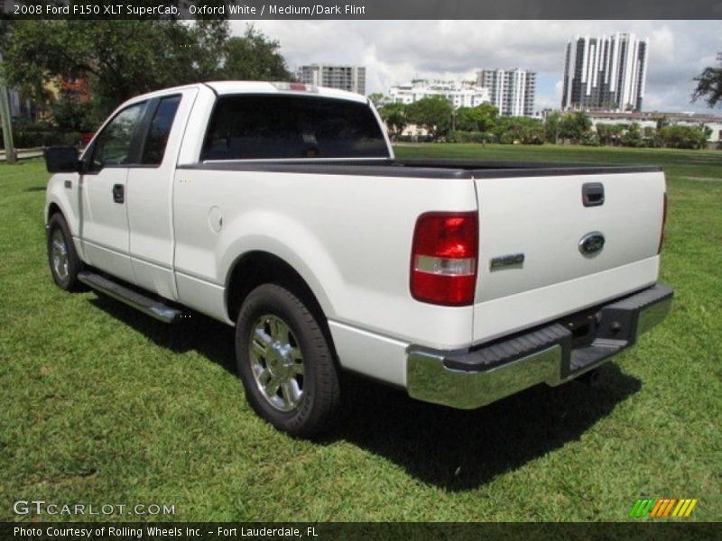 Oxford White / Medium/Dark Flint 2008 Ford F150 XLT SuperCab