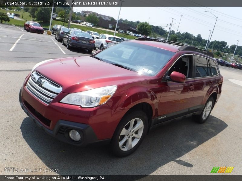 Venetian Red Pearl / Black 2014 Subaru Outback 2.5i Premium