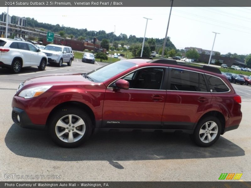 Venetian Red Pearl / Black 2014 Subaru Outback 2.5i Premium