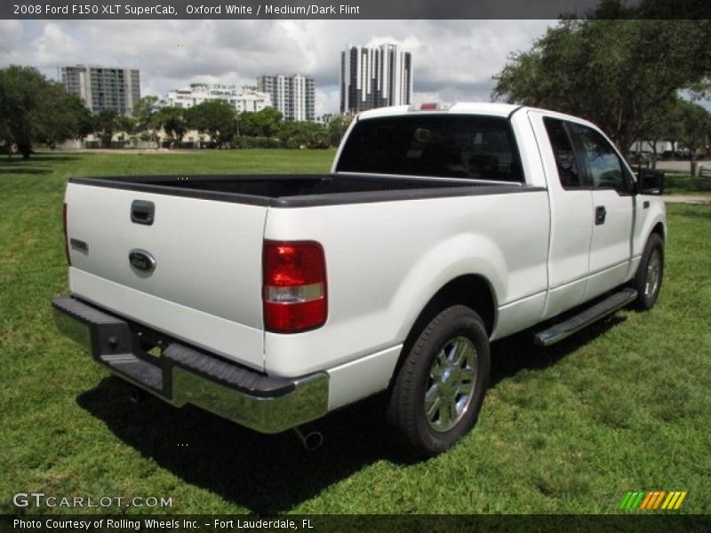 Oxford White / Medium/Dark Flint 2008 Ford F150 XLT SuperCab