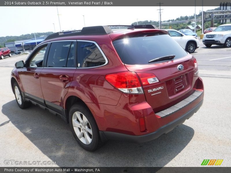 Venetian Red Pearl / Black 2014 Subaru Outback 2.5i Premium