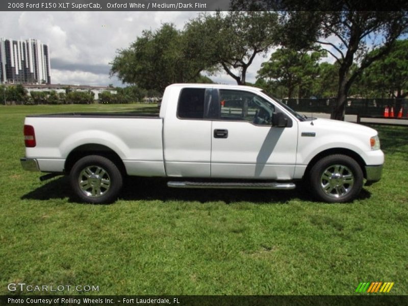Oxford White / Medium/Dark Flint 2008 Ford F150 XLT SuperCab