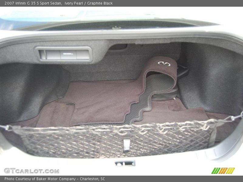 Ivory Pearl / Graphite Black 2007 Infiniti G 35 S Sport Sedan