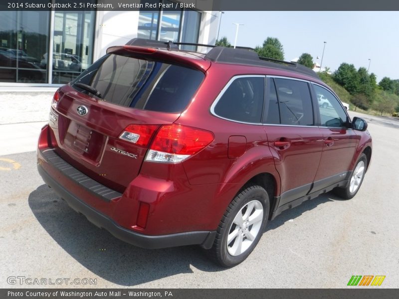 Venetian Red Pearl / Black 2014 Subaru Outback 2.5i Premium