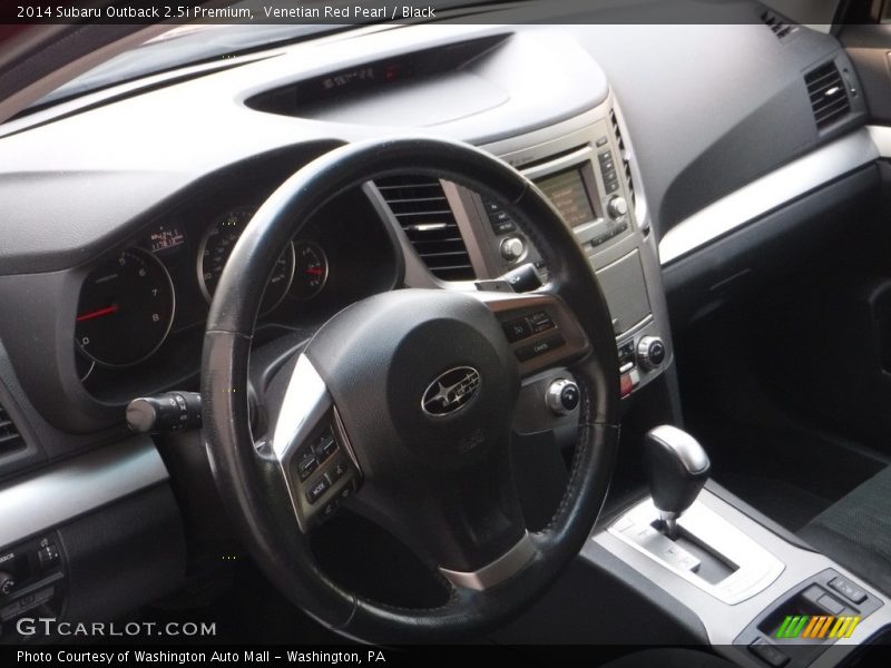 Venetian Red Pearl / Black 2014 Subaru Outback 2.5i Premium