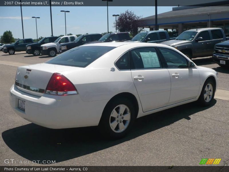 White / Ebony Black 2007 Chevrolet Impala LT
