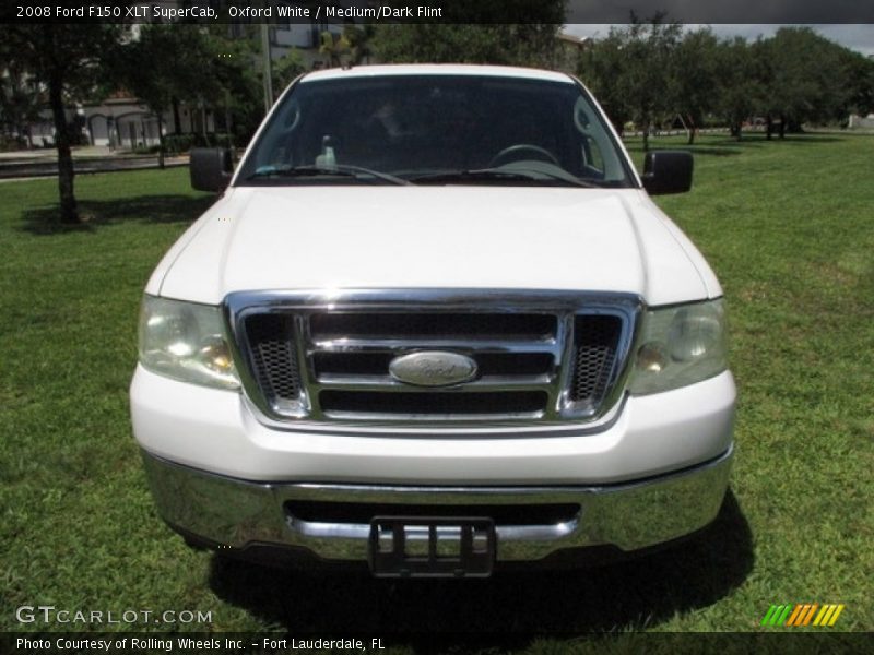 Oxford White / Medium/Dark Flint 2008 Ford F150 XLT SuperCab