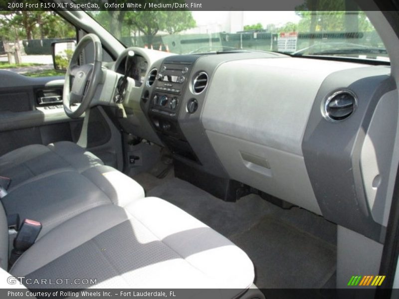 Oxford White / Medium/Dark Flint 2008 Ford F150 XLT SuperCab