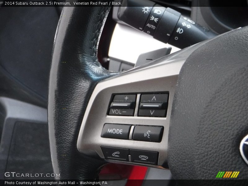 Venetian Red Pearl / Black 2014 Subaru Outback 2.5i Premium