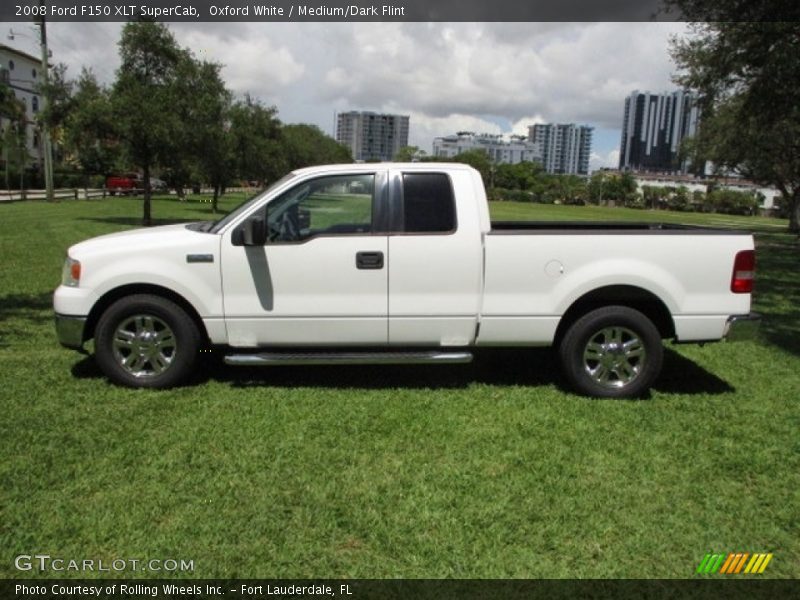 Oxford White / Medium/Dark Flint 2008 Ford F150 XLT SuperCab