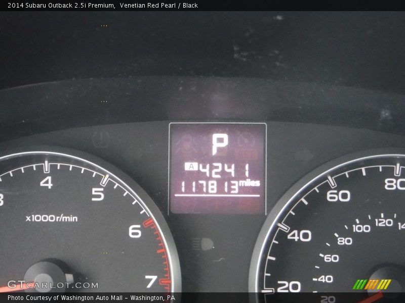 Venetian Red Pearl / Black 2014 Subaru Outback 2.5i Premium
