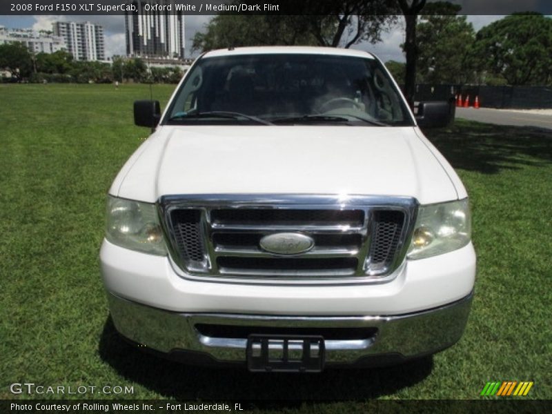 Oxford White / Medium/Dark Flint 2008 Ford F150 XLT SuperCab
