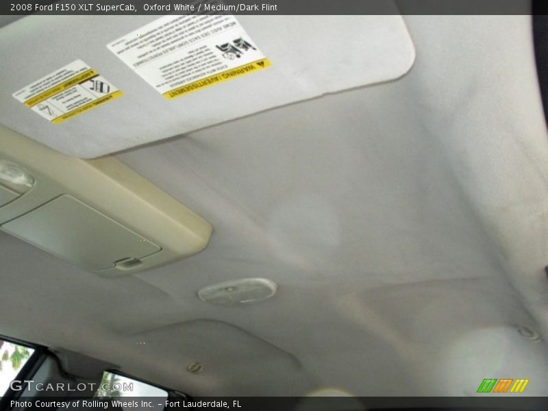 Oxford White / Medium/Dark Flint 2008 Ford F150 XLT SuperCab